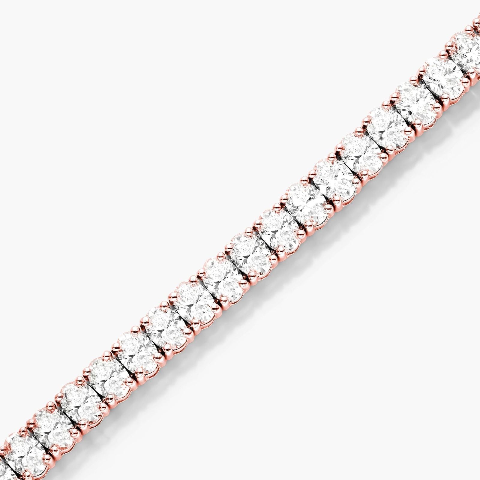 Oval Shape Lab Diamond Tennis Bracelet, EF Color , VS Clarity, IGI Certificate
