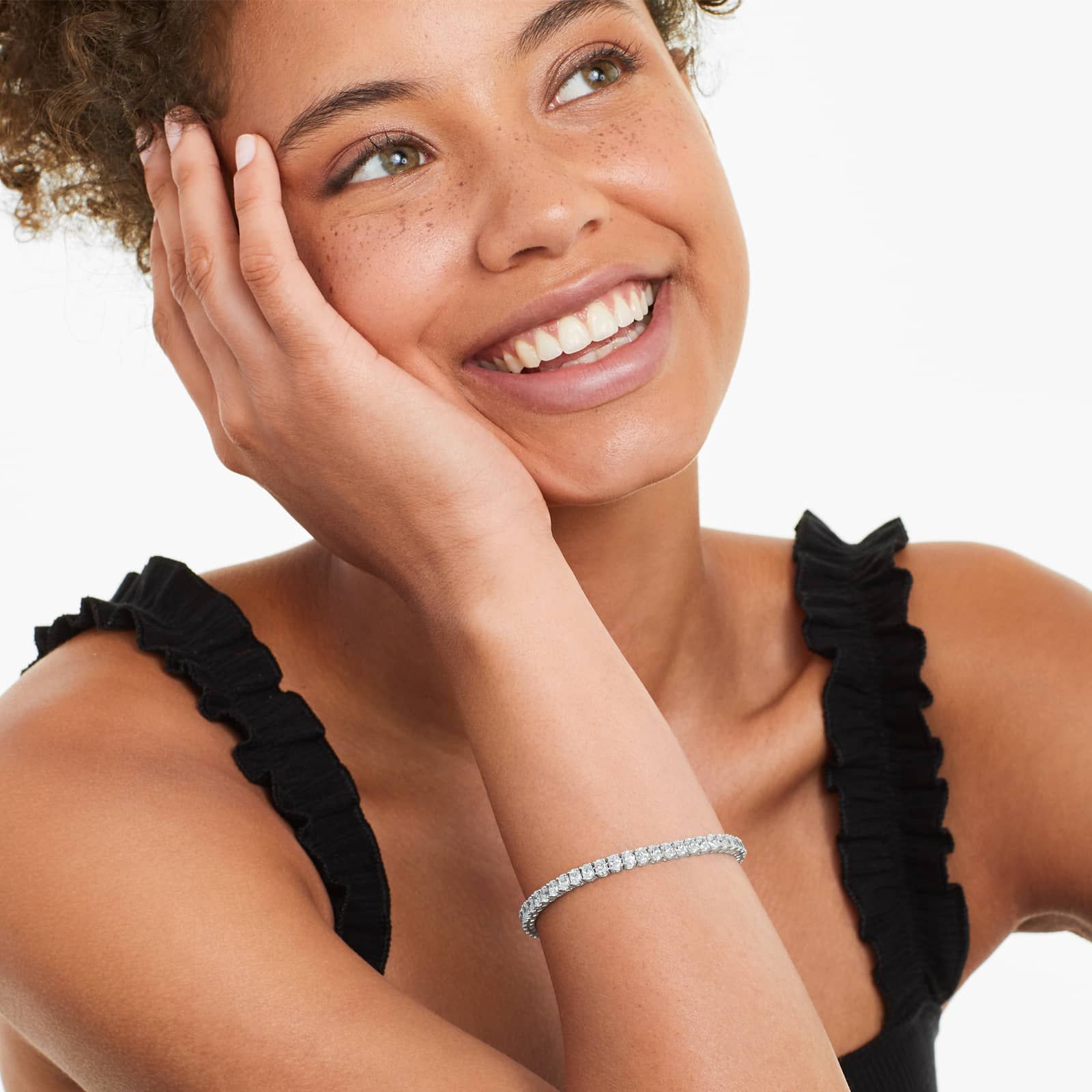 Oval Shape Lab Diamond Tennis Bracelet, EF Color , VS Clarity, IGI Certificate