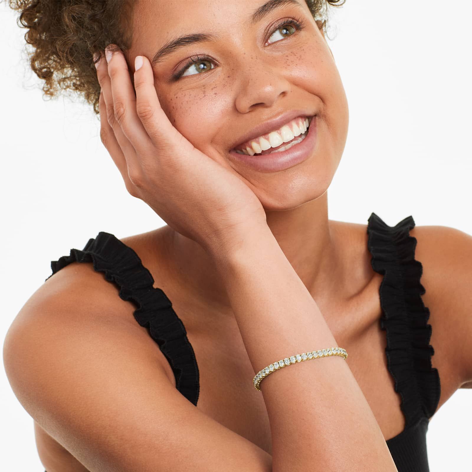 Oval Shape Lab Diamond Tennis Bracelet, EF Color , VS Clarity, IGI Certificate