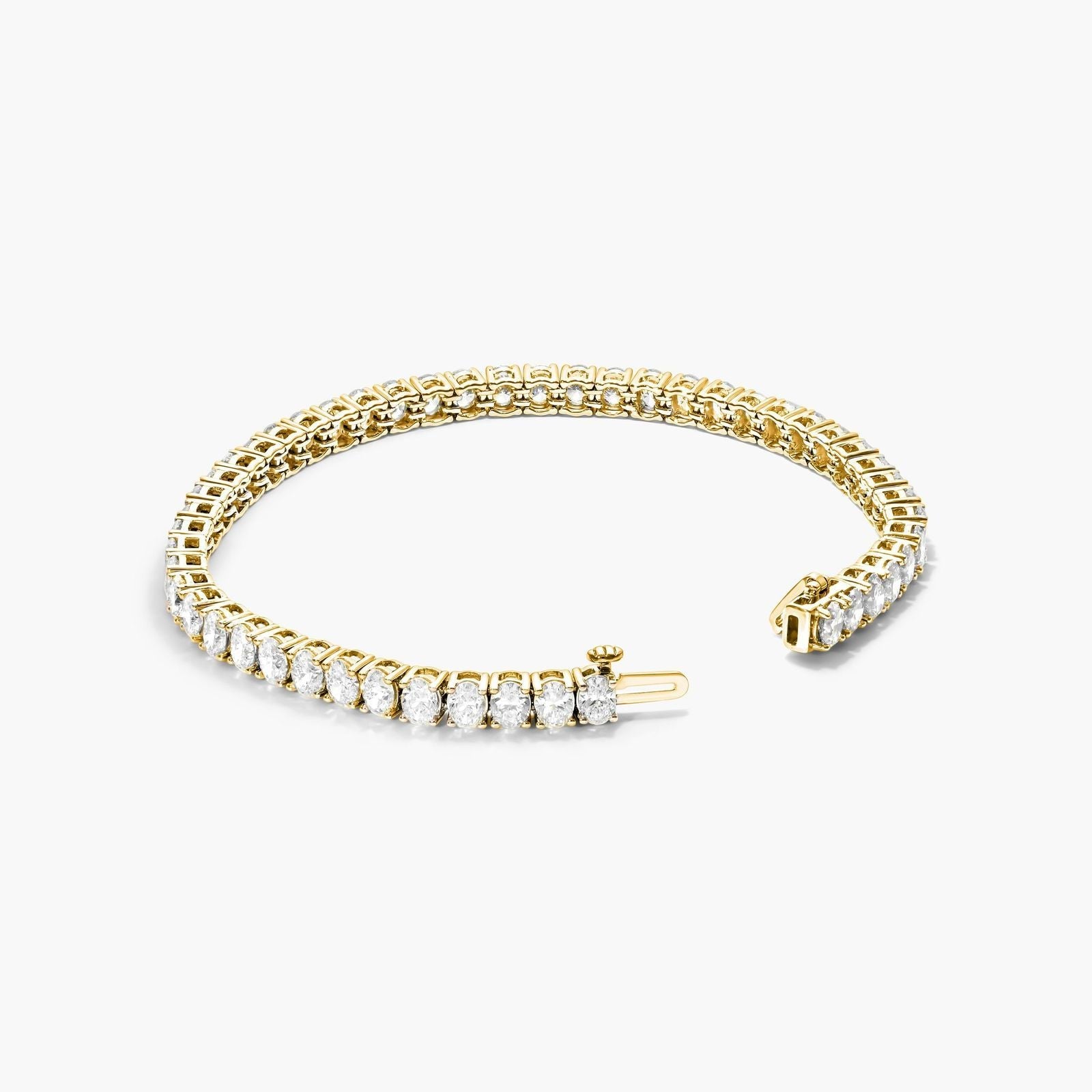 Oval Shape Lab Diamond Tennis Bracelet, EF Color , VS Clarity, IGI Certificate