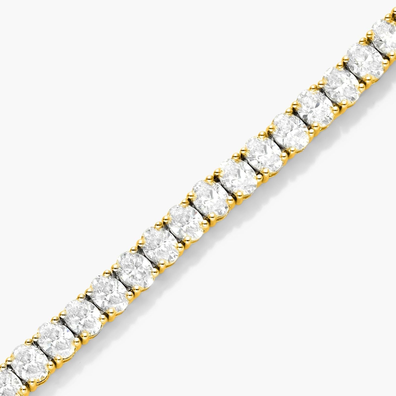 Oval Shape Lab Diamond Tennis Bracelet, EF Color , VS Clarity, IGI Certificate