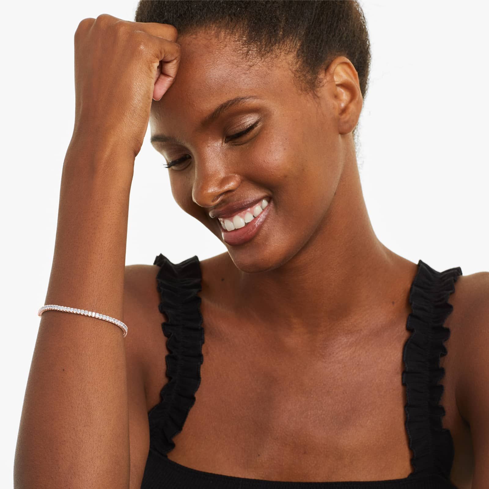 Oval Lab Grown Diamond tennis bracelet, EF Color, VS Clarity, IGI Certified