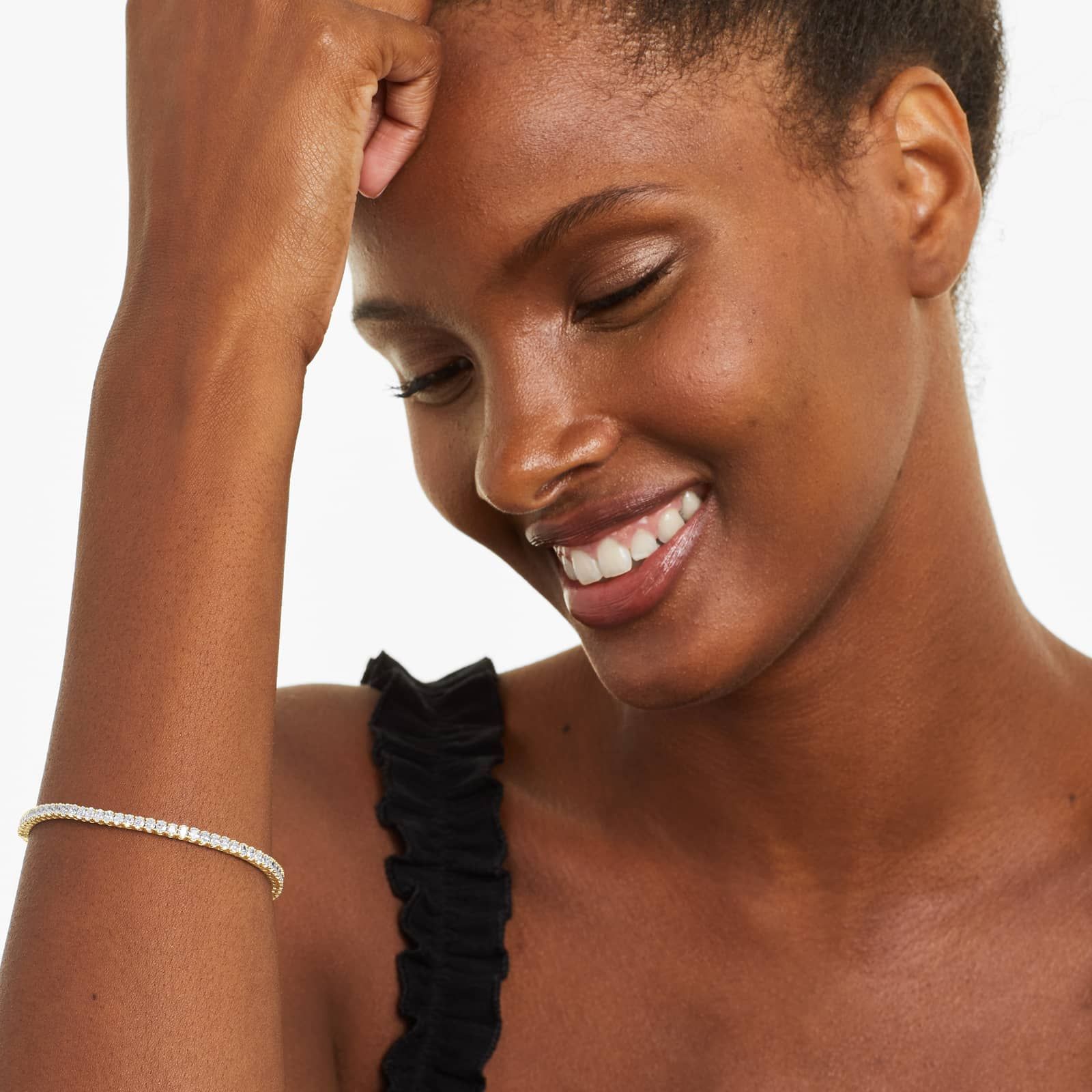 Oval Lab Grown Diamond tennis bracelet, EF Color, VS Clarity, IGI Certified