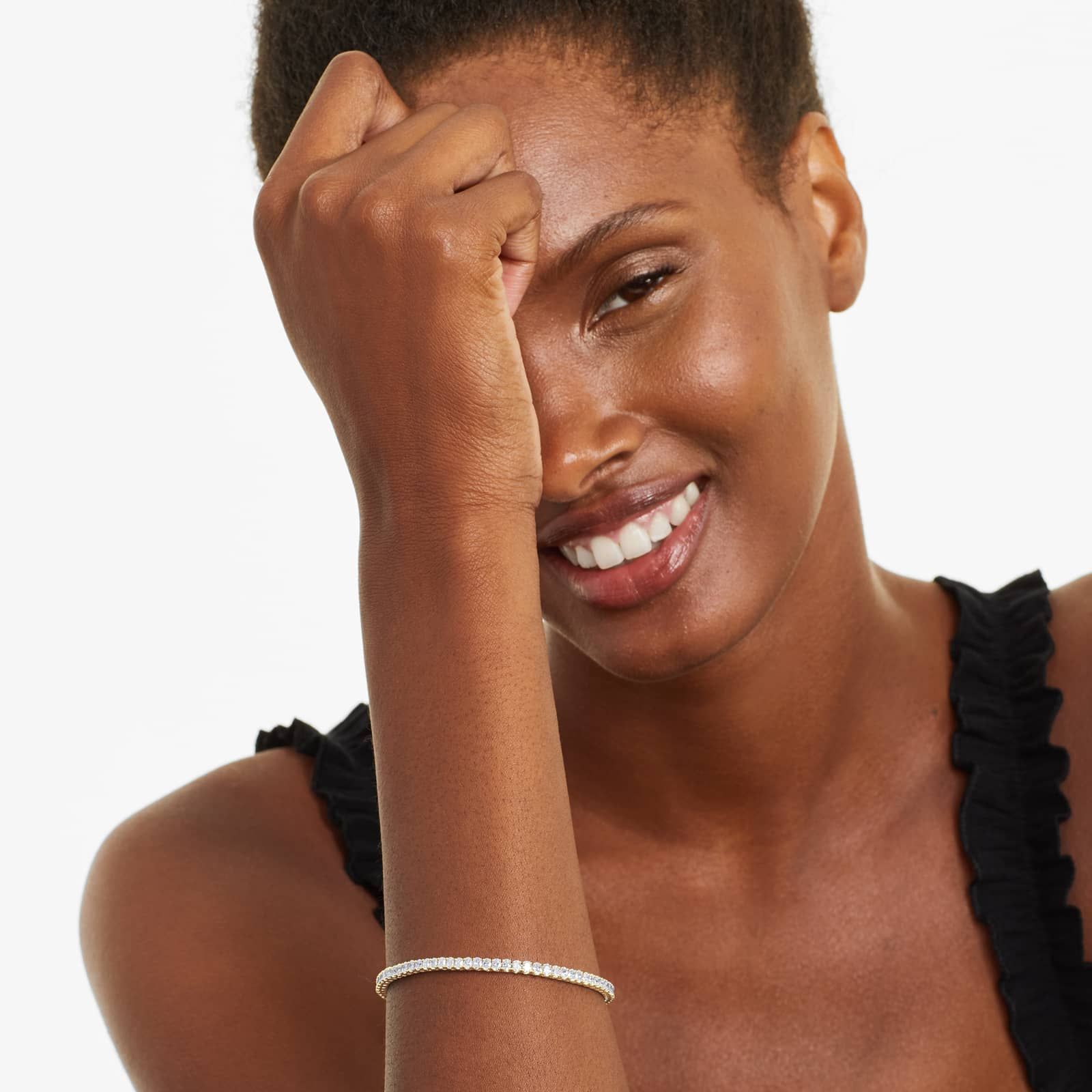 Oval Lab Grown Diamond tennis bracelet, EF Color, VS Clarity, IGI Certified