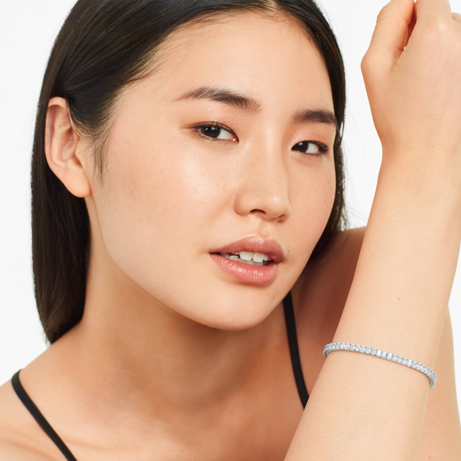 Oval Lab Grown Diamond tennis bracelet, EF Color, VS Clarity, IGI Certified