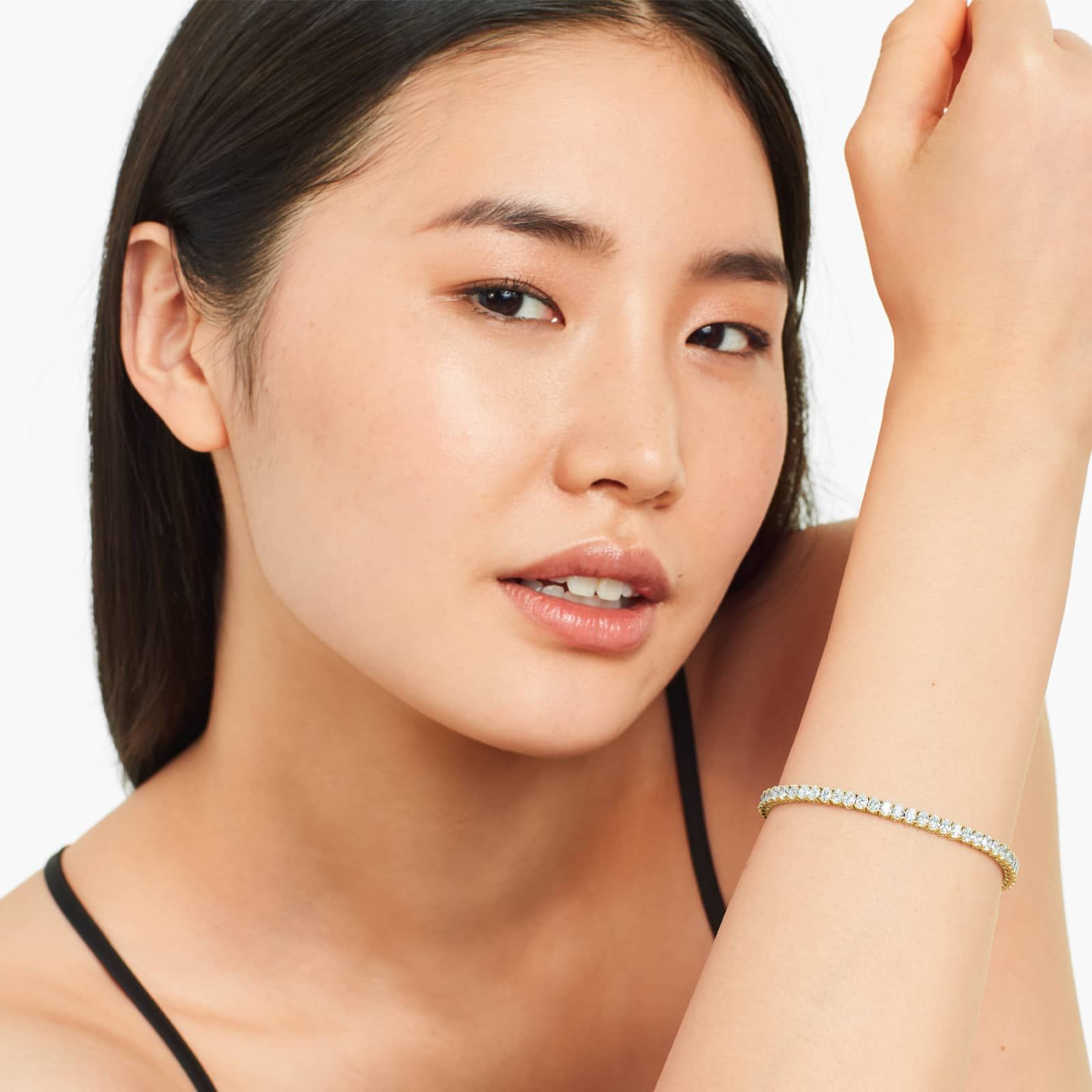 Oval Lab Grown Diamond tennis bracelet, EF Color, VS Clarity, IGI Certified