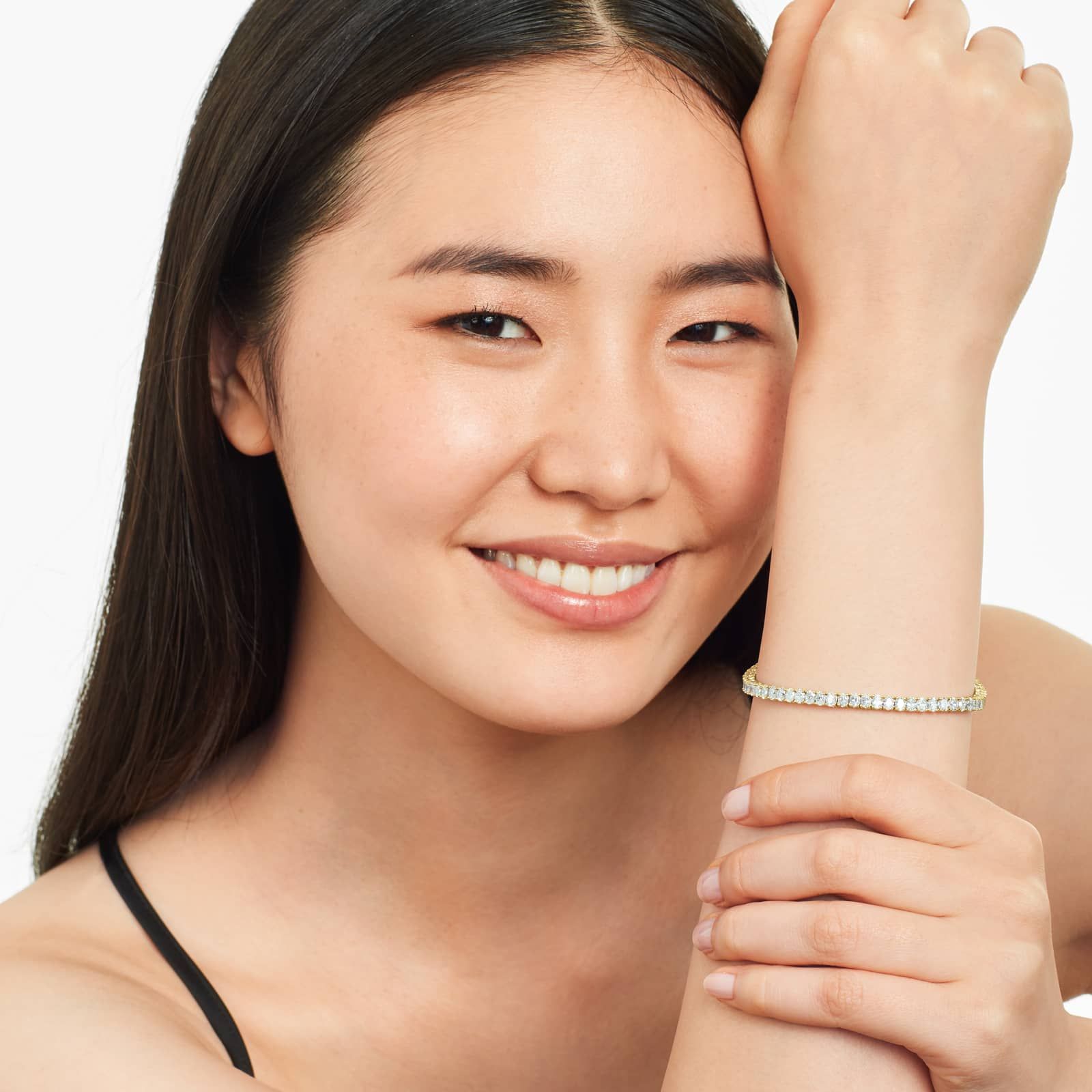 Oval Lab Grown Diamond tennis bracelet, EF Color, VS Clarity, IGI Certified