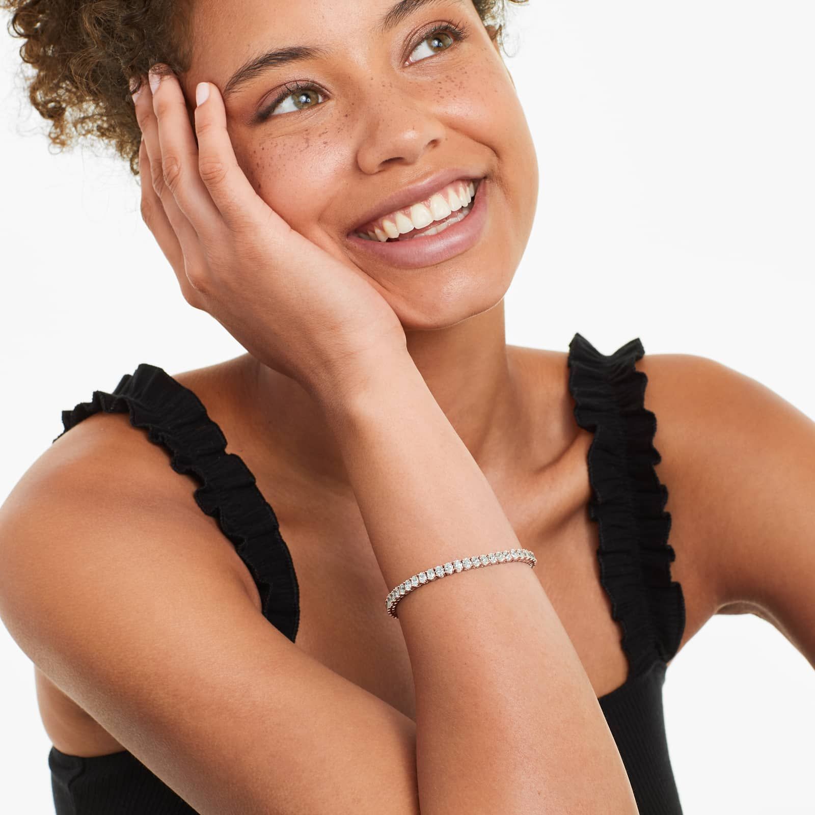 Oval Lab Grown Diamond tennis bracelet, EF Color, VS Clarity, IGI Certified