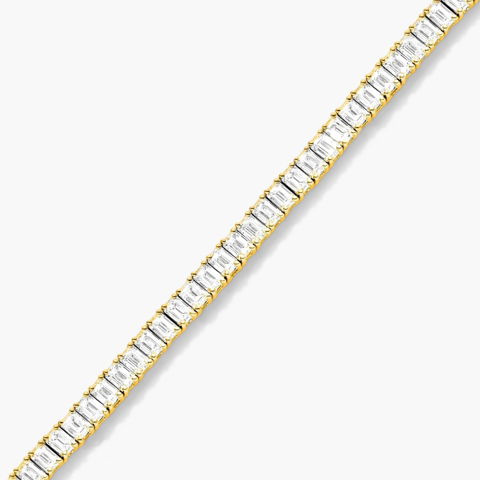 Emerald Lab Grown Diamond Tennis Bracelet, EF Color, VS Clarity, IGI certified