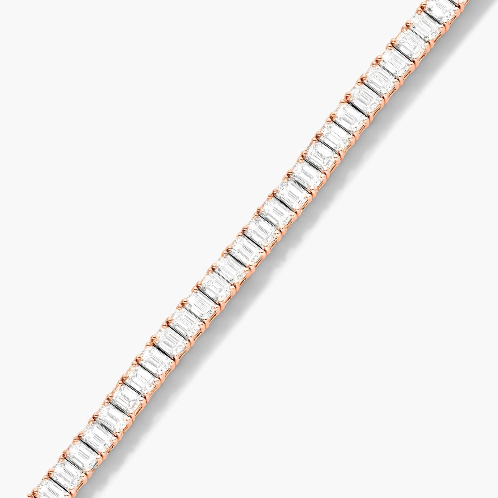 Emerald Lab Grown Diamond Tennis Bracelet, EF Color, VS Clarity, IGI certified