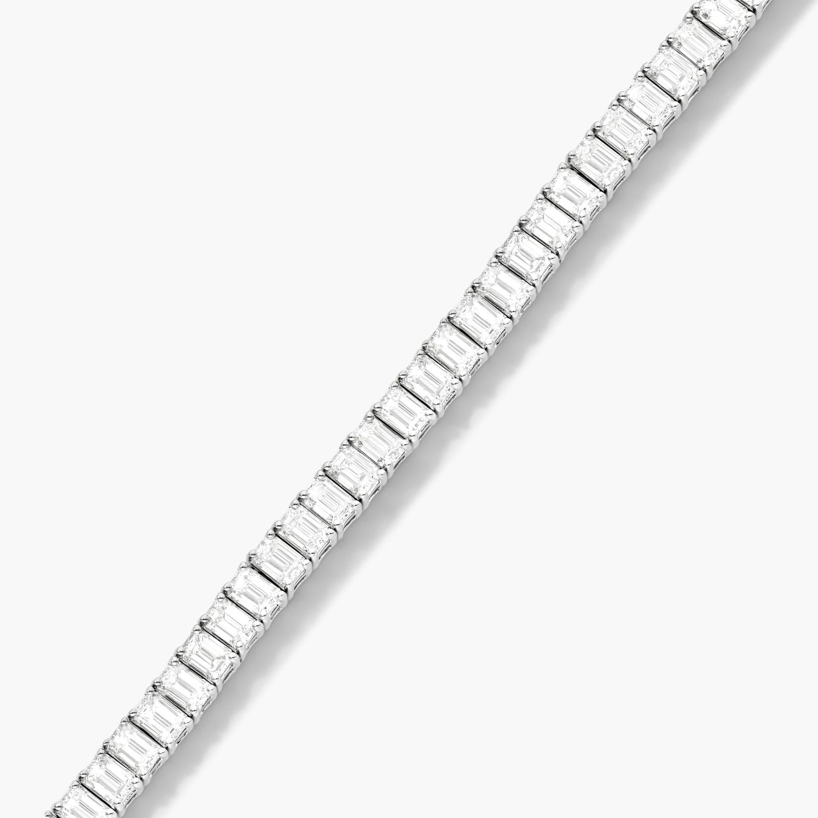 Emerald Lab Grown Diamond Tennis Bracelet, EF Color, VS Clarity, IGI Certified