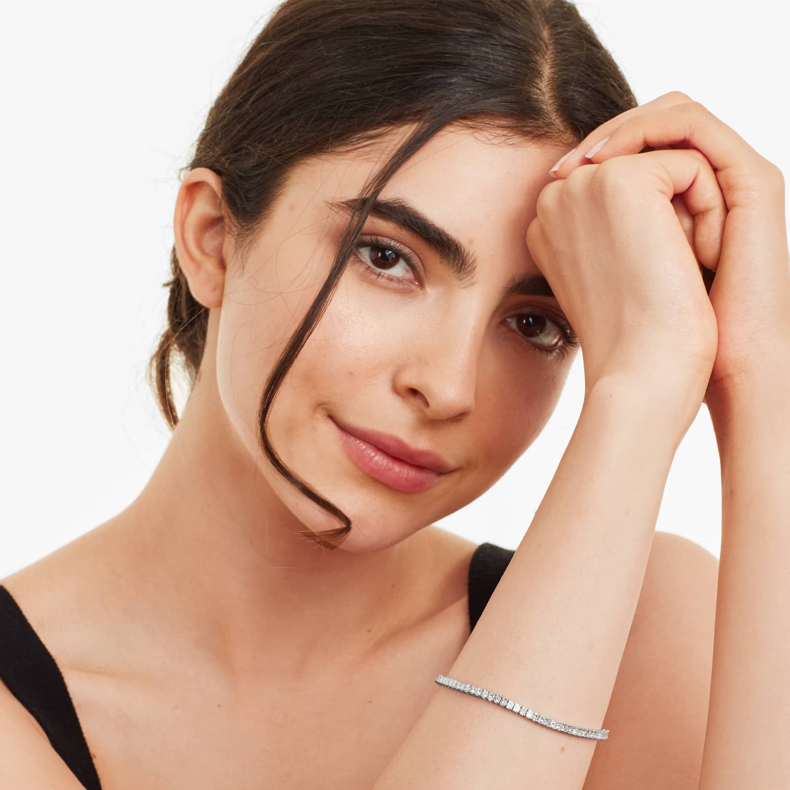 Princess Cut Lab Grown Diamond Tennis Bracelet | 5.00–10.00ctw E–F VS | 10K 14K 18K Gold or Platinum | Luxury Line Bracelet for Women | Secure Box Clasp | IGI Certified