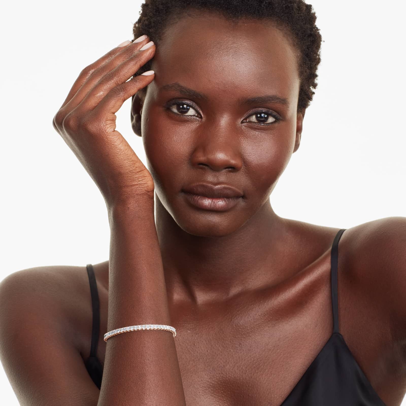 Princess Cut Lab Created Diamond Tennis Bracelet, EF Color, VS Clarity, IGI Certificate