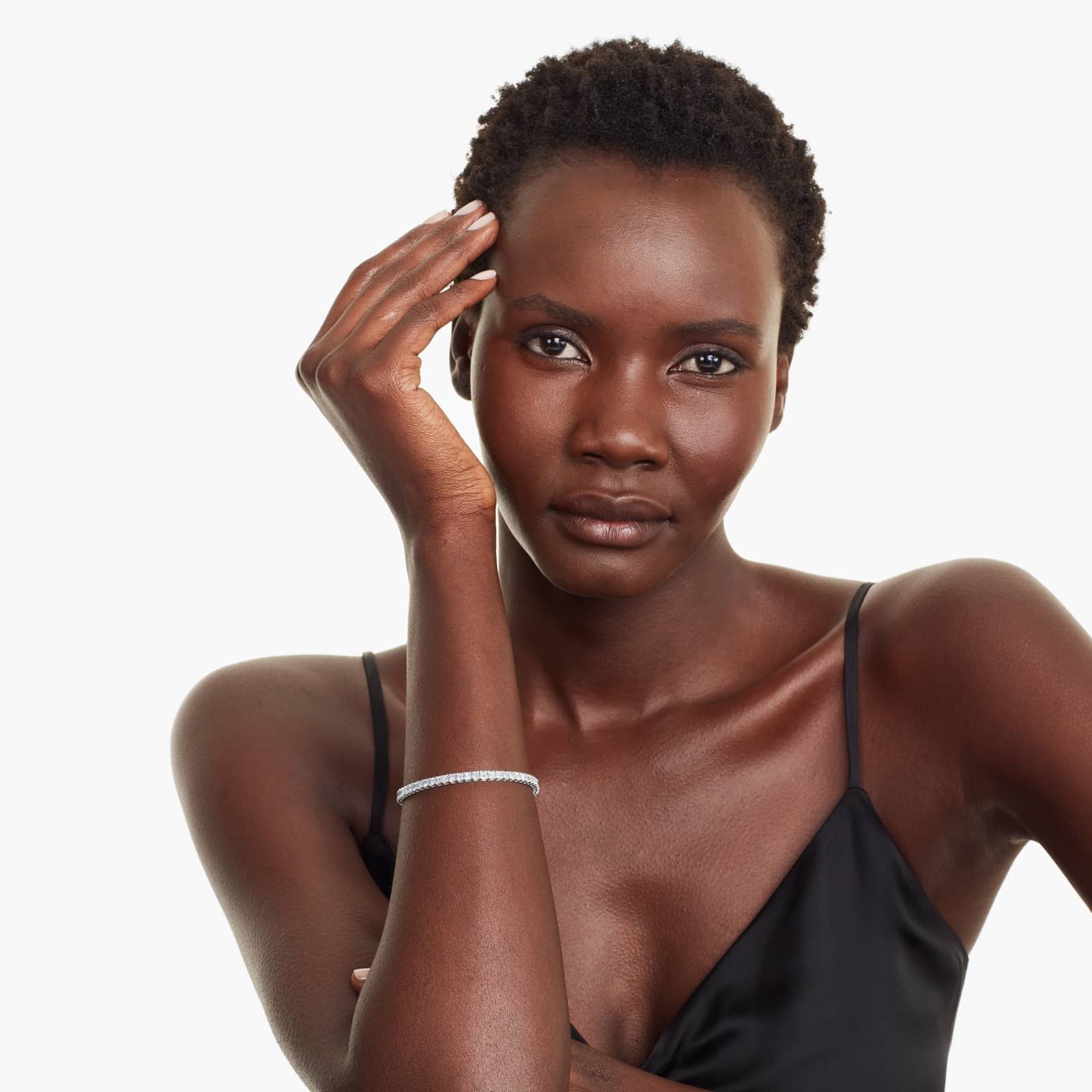 Princess Cut Lab Created Diamond Tennis Bracelet, EF Color, VS Clarity, IGI Certificate