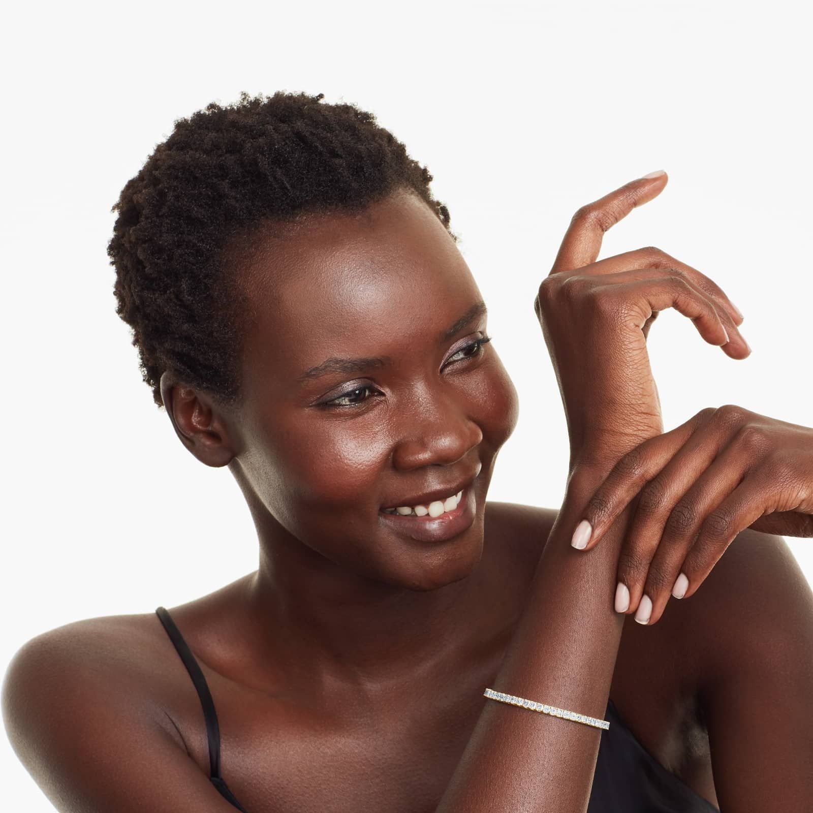 Princess Cut Lab Created Diamond Tennis Bracelet, EF Color, VS Clarity, IGI Certificate