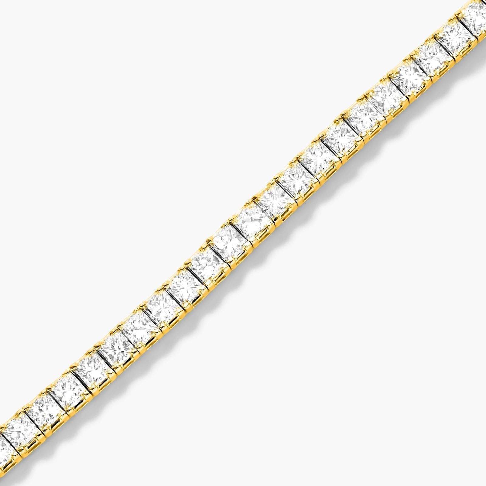 Princess Cut Lab Created Diamond Tennis Bracelet, EF Color, VS Clarity, IGI Certificate