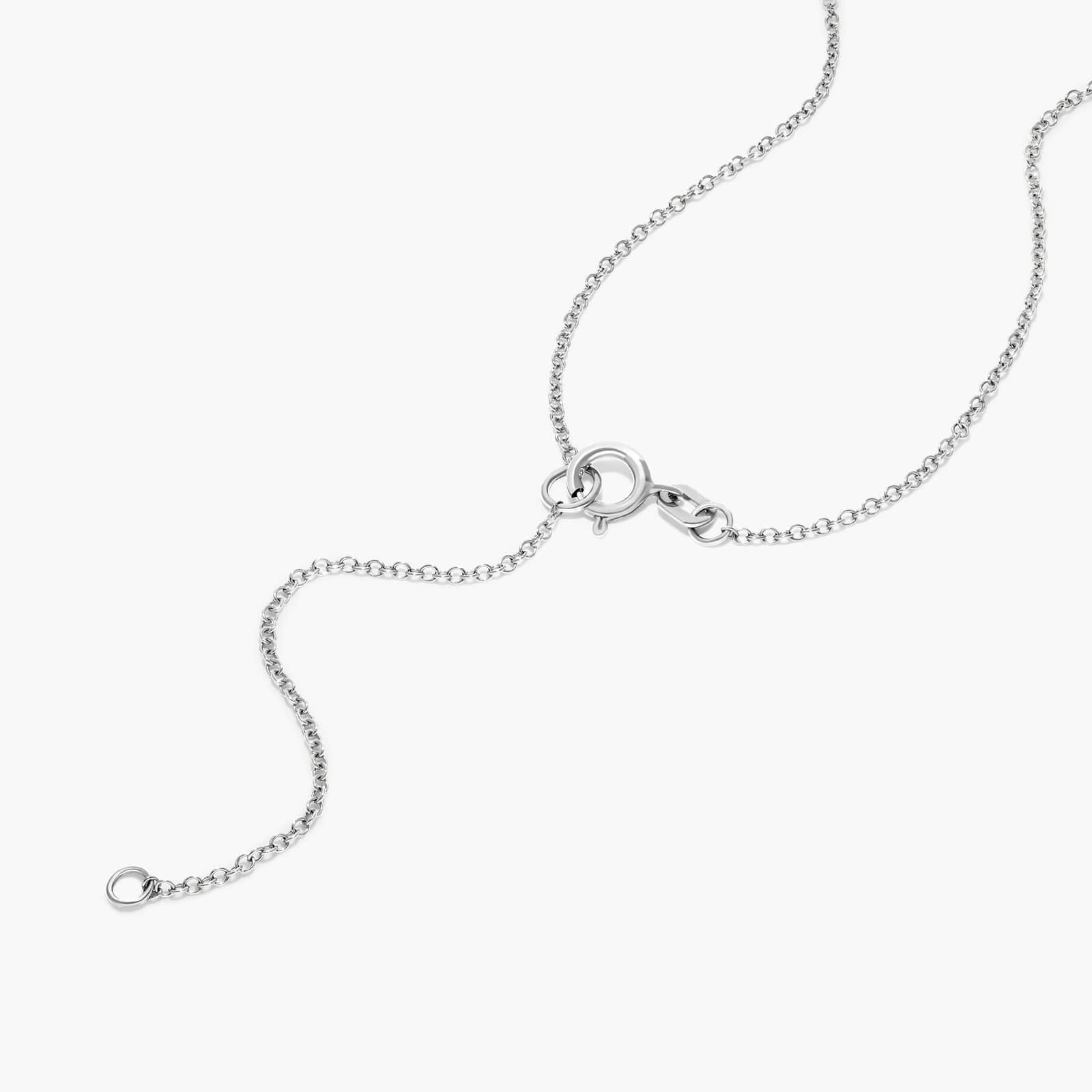 Round Lab Grown Diamond Kite Set Solitaire Diamond Pendant With Chain, EF Color, VS Clarity, IGI Certified