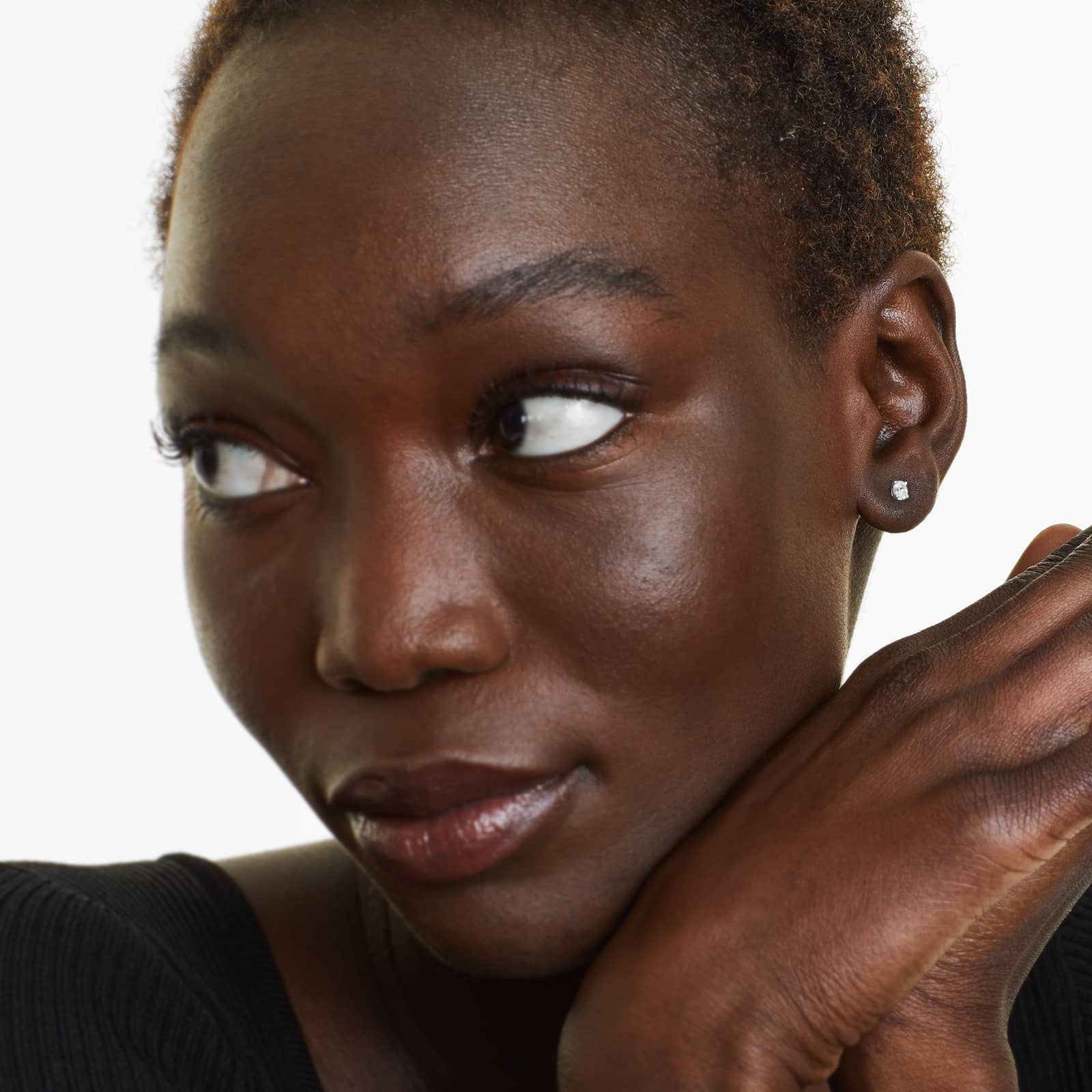 Oval Lab Grown Diamond Push Back Stud Earrings, EF Color, VS Clarity, IGI Certified