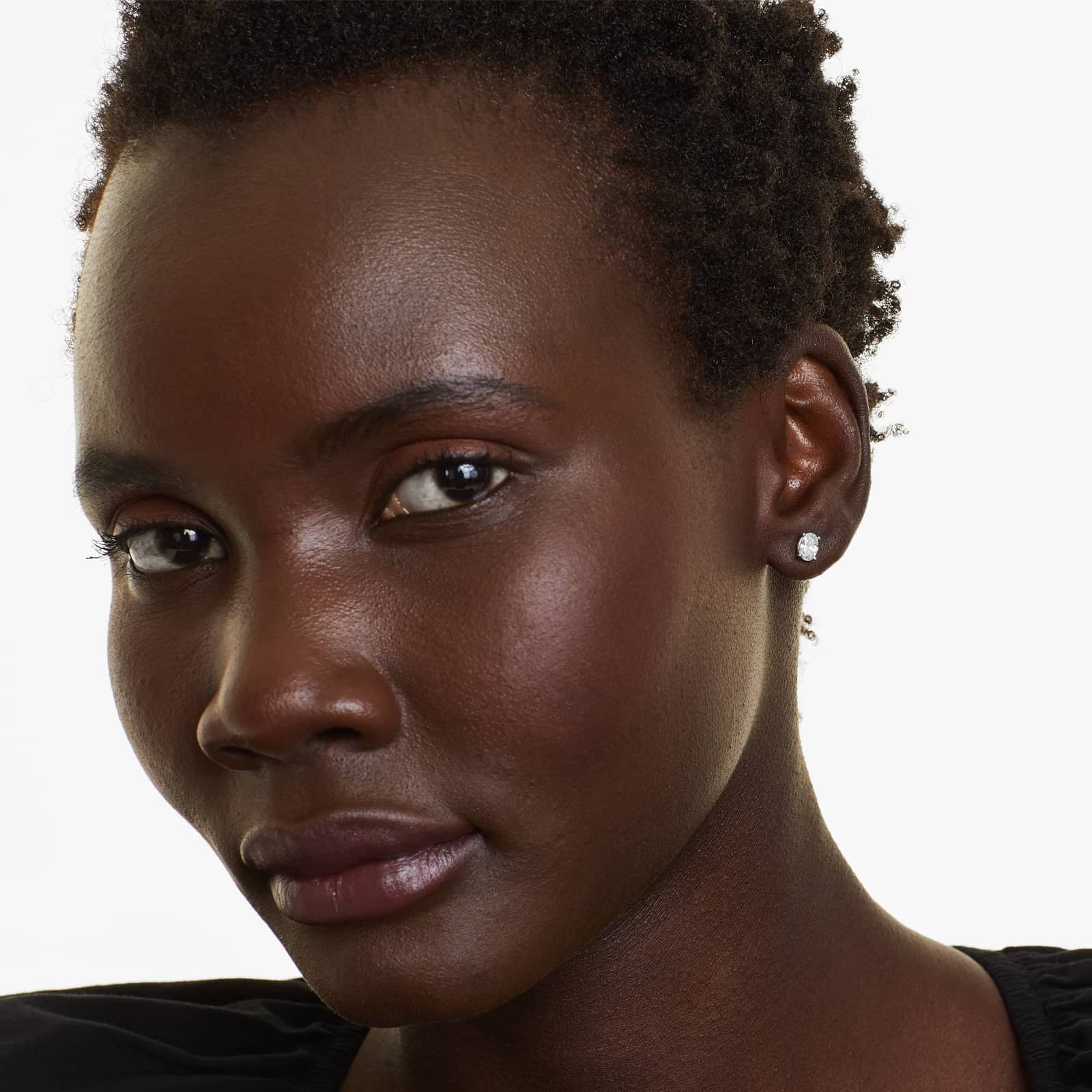 Oval Lab Grown Diamond Push Back Stud Earrings, EF Color, VS Clarity, IGI Certified