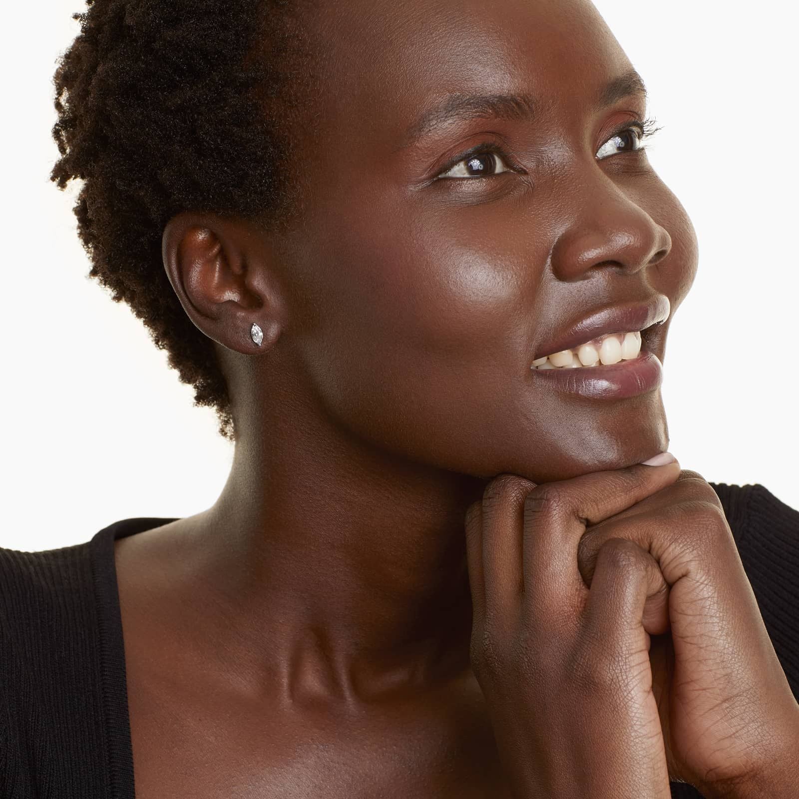 Marquise Lab Grown Diamond Push Back Stud Earrings, EF Color, VS Clarity, IGI Certified