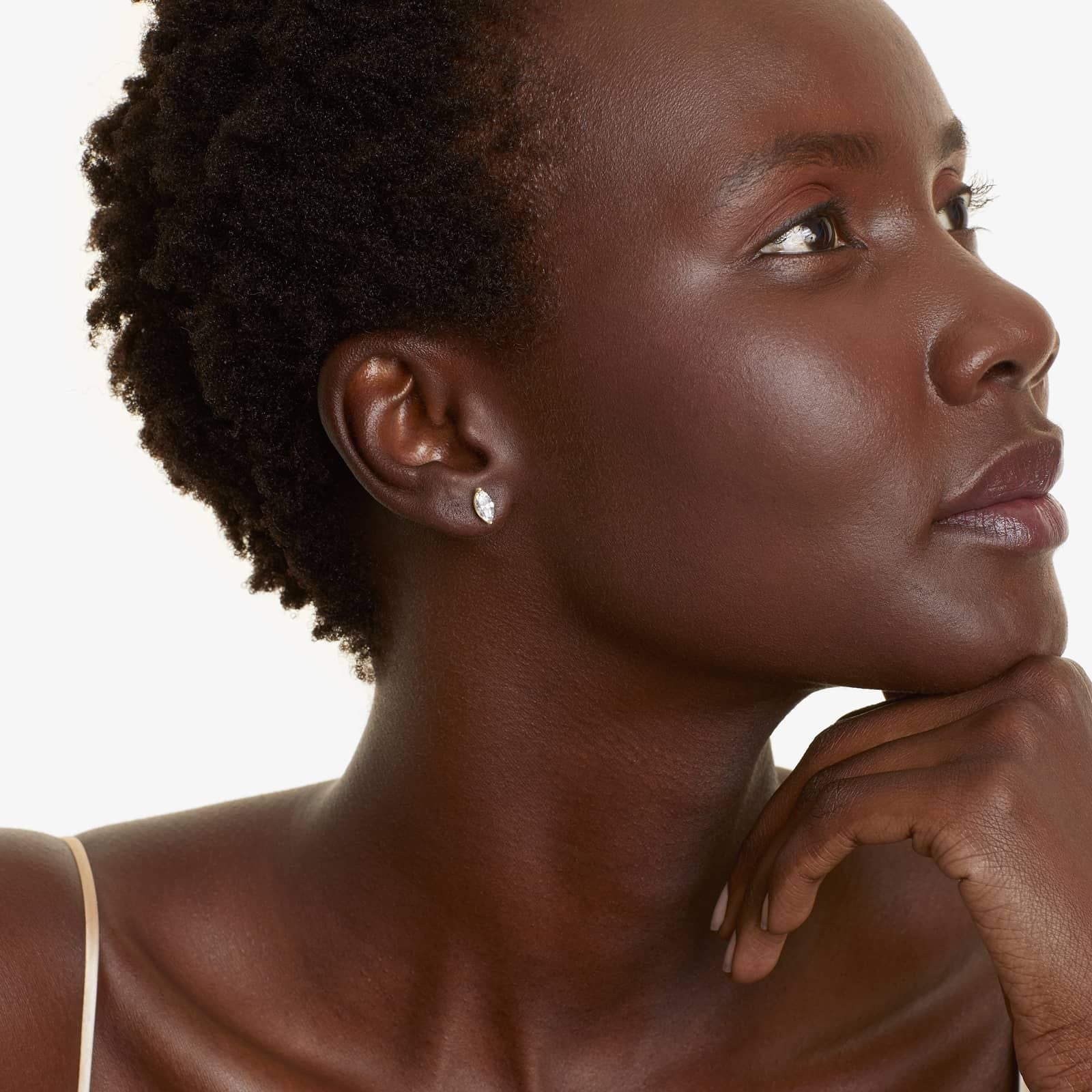 Marquise Lab Grown Diamond Push Back Stud Earrings, EF Color, VS Clarity, IGI Certified