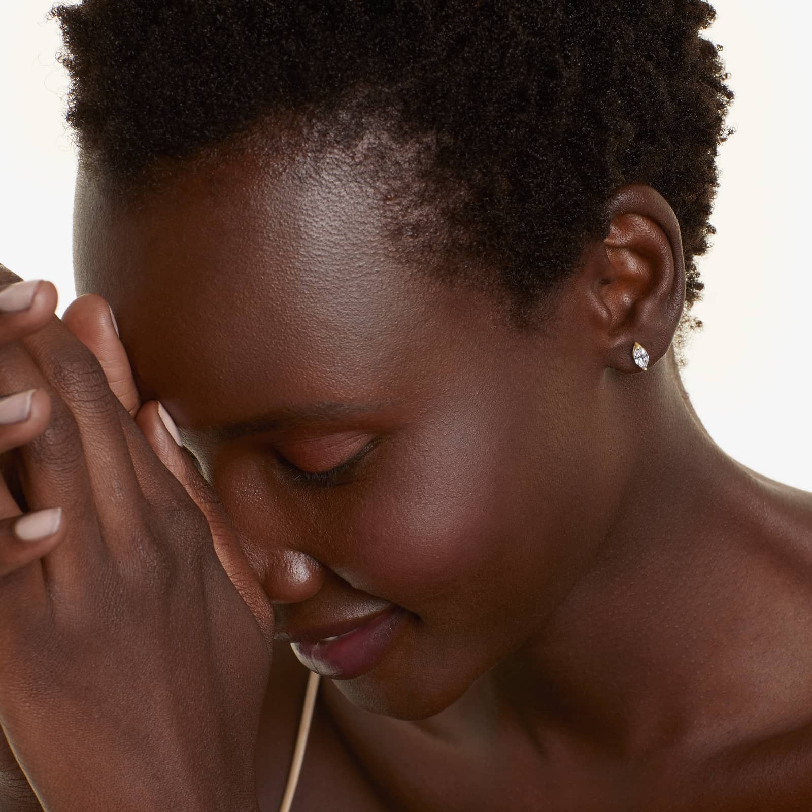 Marquise Lab Grown Diamond Push Back Stud Earrings, EF Color, VS Clarity, IGI Certified