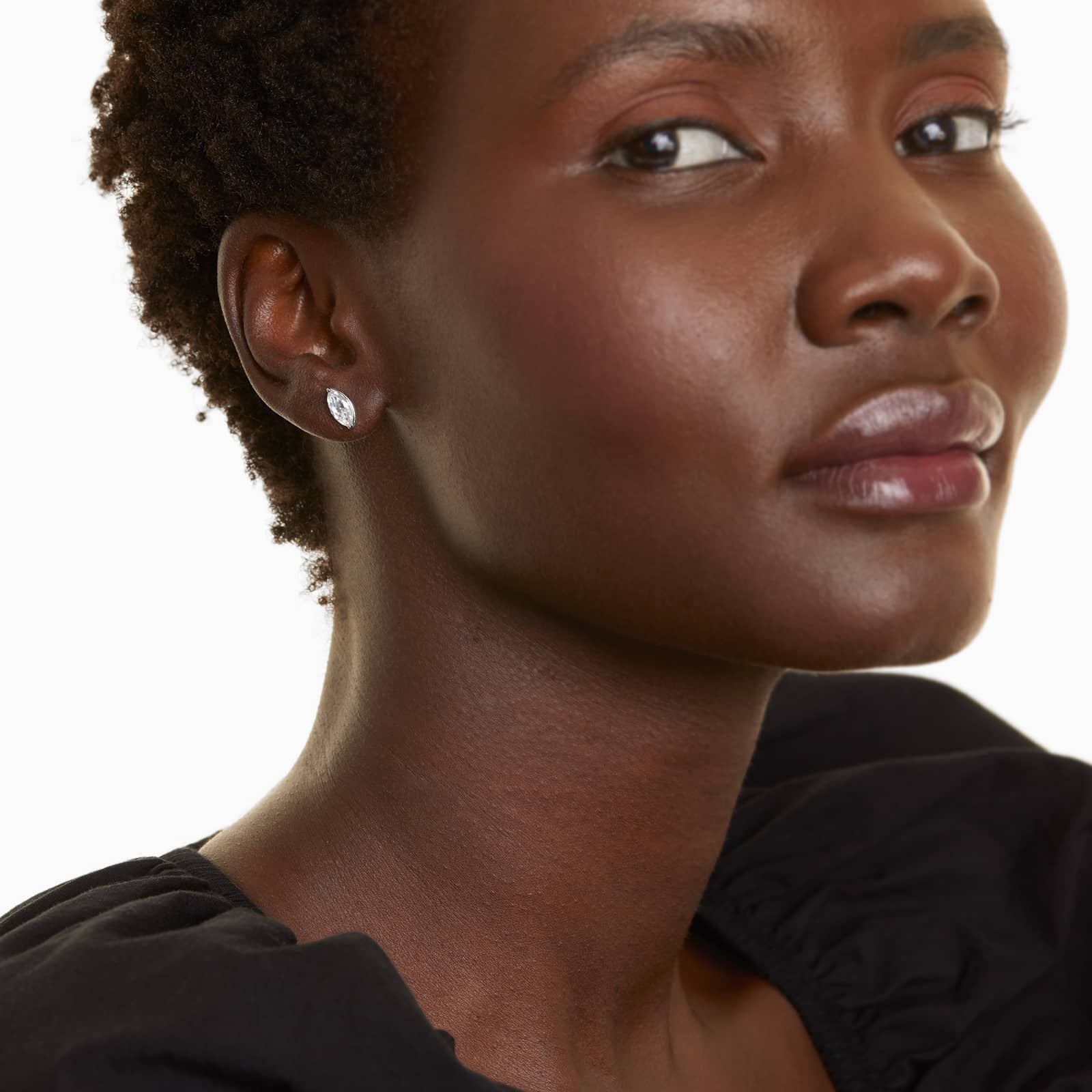 Marquise Lab Grown Diamond Push Back Stud Earrings, EF Color, VS Clarity, IGI Certified