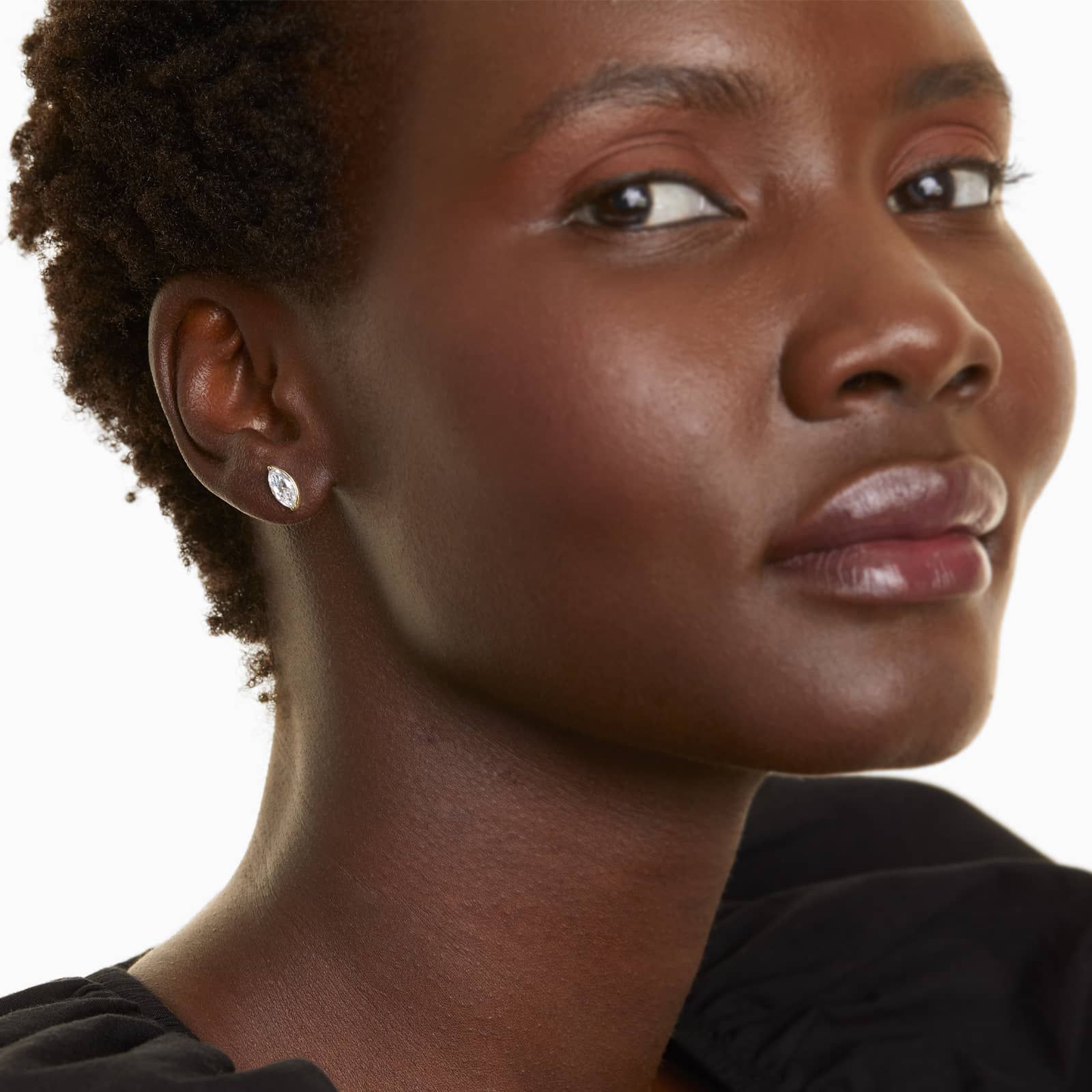 Marquise Lab Grown Diamond Push Back Stud Earrings, EF Color, VS Clarity, IGI Certified