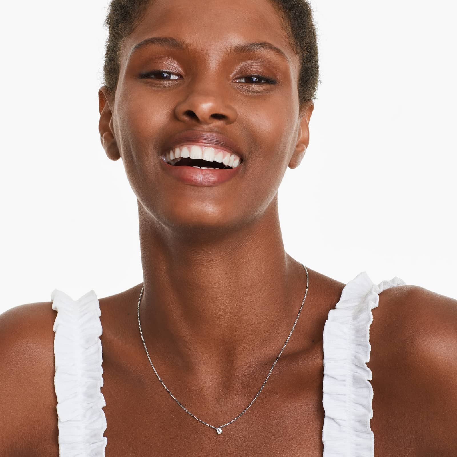 Emerald Lab Grown Diamond Solitaire Pendant With Chain, EF Color, VS Clarity, IGI Certified