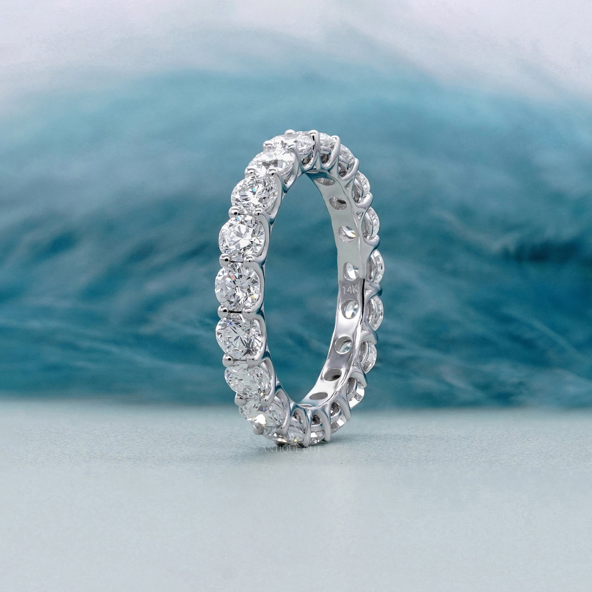 Round 3.80tcw Lab Grown Diamond Eternity Band Ring | IGI Certified D-E-F VVS–VS