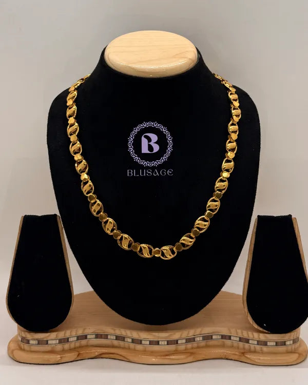 Classical Oval with heart Design Kadi Chain For Men