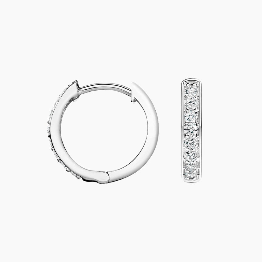 Diamond Huggie Earrings
