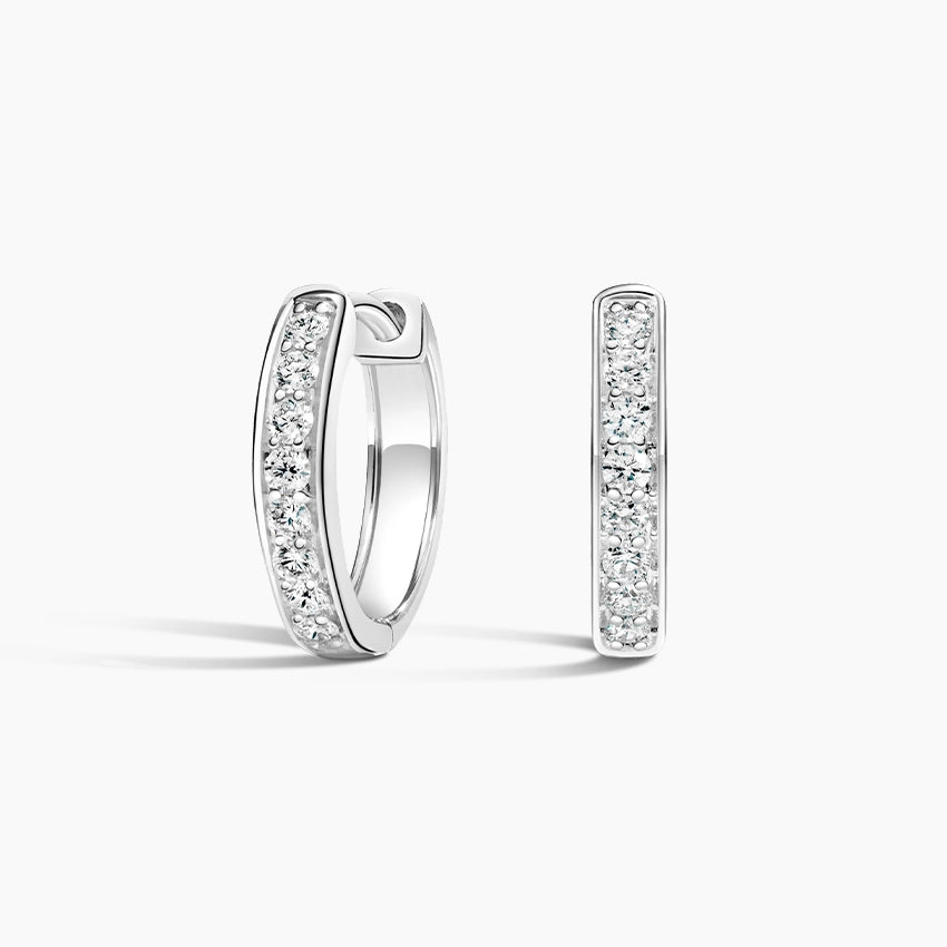 Diamond Huggie Earrings