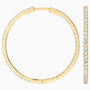 Yellow :: elegant lab grown diamond huggie earrings white gold close to ear minimal luxury design