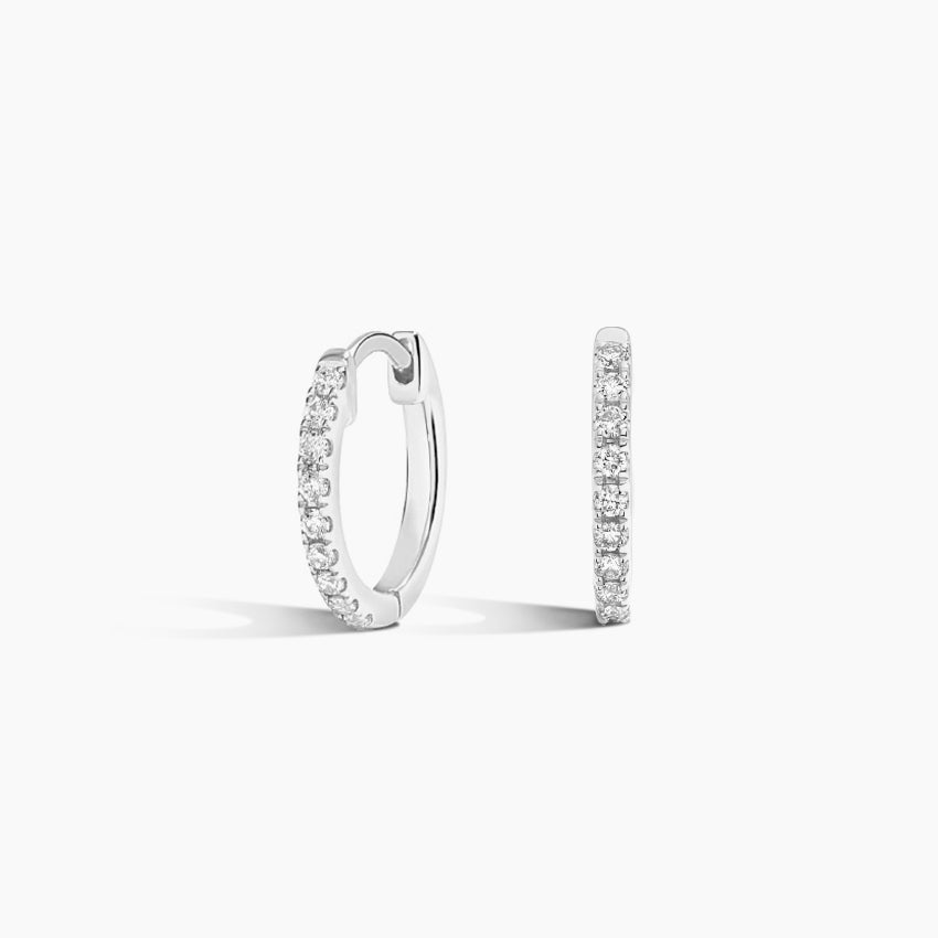 Diamond Hoop Earrings