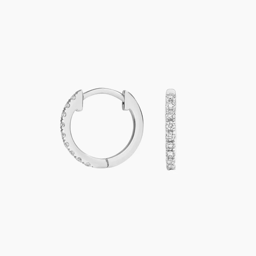 Diamond Hoop Earrings