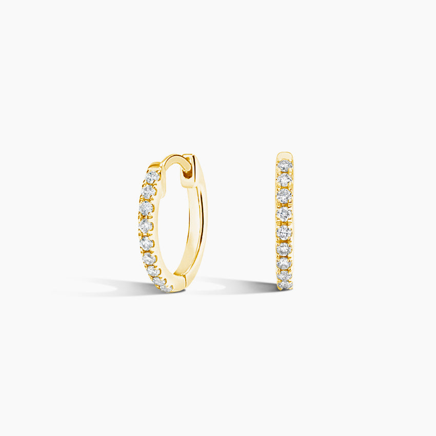 Diamond Hoop Earrings