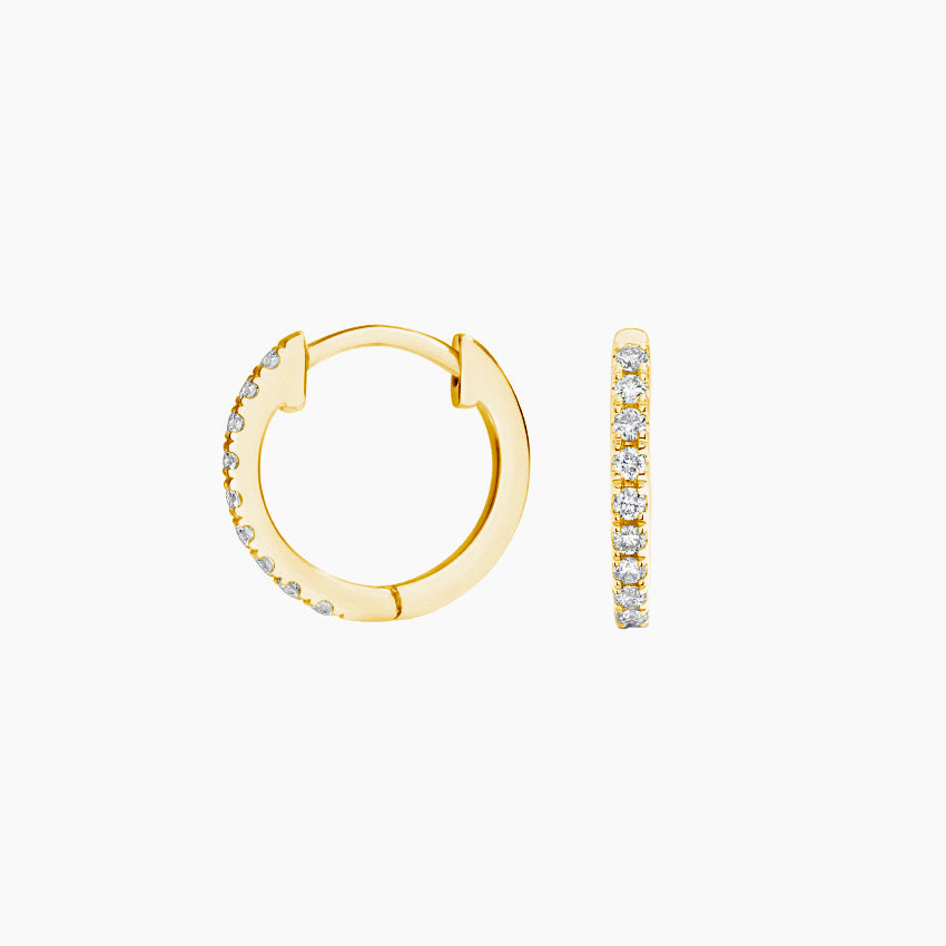 Diamond Hoop Earrings
