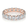 Rose :: continuous round lab diamond eternity band elegant wedding jewelry ring