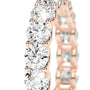Rose :: premium round lab diamond eternity band IGI certified fine jewelry ring