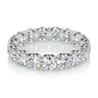 White :: Nyvella round lab grown diamond eternity ring IGI certified full eternity band