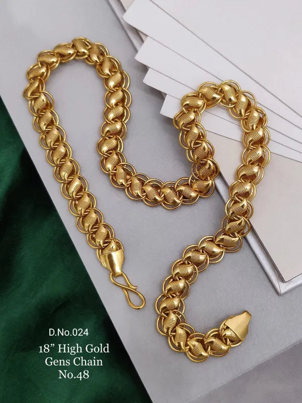 Premium Lotus Golden heavy Chain for Man