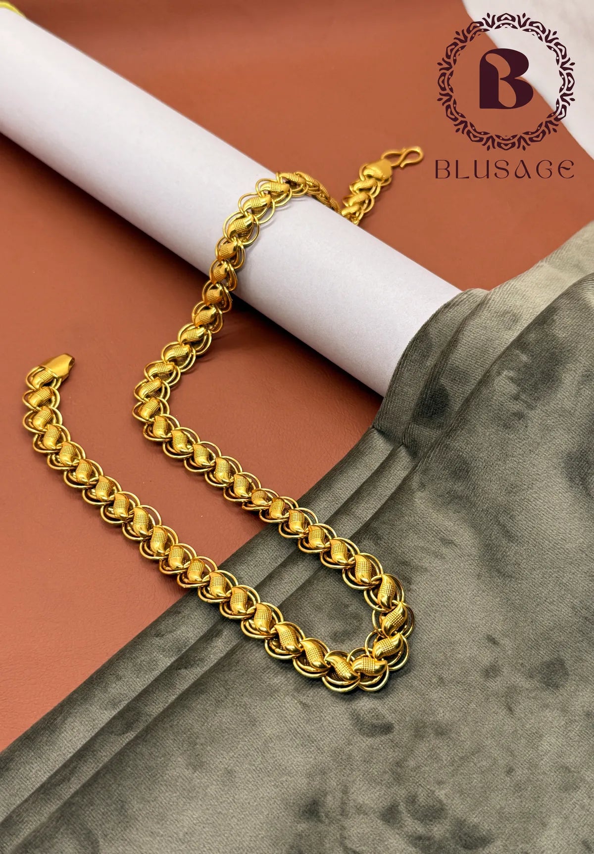 Premium Lotus Golden heavy Chain for Man