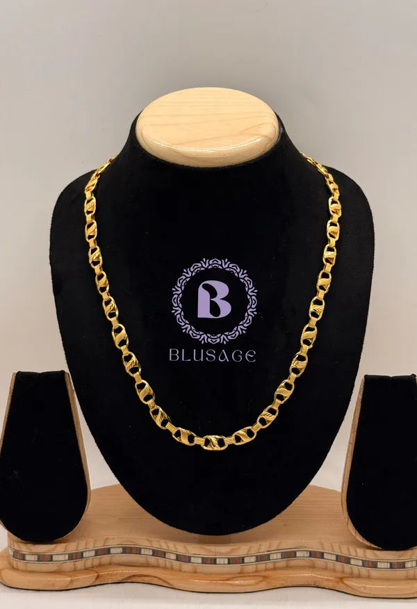 Elegant Classical Leaf Nawabi Lotus Chain for Man & Adults