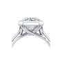 Common :: IGI certified 3.11ct radiant diamond bezel ring in gold detailed shot