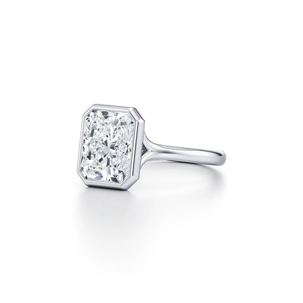 Common :: Radiant bezel lab grown diamond engagement ring 3.11 carat by Unii Jewels product image