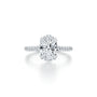 Common :: Nalorex 6.56ct oval pave lab grown diamond engagement ring IGI certified close up view