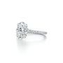 Common :: Oval pave lab grown diamond engagement ring 6.56 carat by Unii Jewels product image