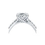 Common :: IGI certified 6.56ct oval diamond pave ring in gold detailed shot