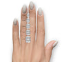Yellow :: luxury Luxevia radiant hidden halo lab diamond engagement ring bridal